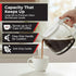 12-Cup MUELLER HOME White Coffee Maker - Borosilicate Carafe, Auto-Off, Reusable Filter, Anti-Drip, Keep-Warm Function