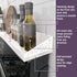 30" STUTOV Magnetic Stove Top Shelf Magnetic White Spice Rack and Seasoning Organizer Kitchen Shelf for Back of Stove