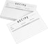 Modern Recipe Cards (Set of 60): 4x6” Double-Sided Premium Thick Card Stock with Bonus Measuring Chart
