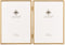 Lawrence Frames Metal Frame, Simply Gold, 5x7 Double