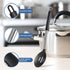 HOTEC Heat Resistant Large Silicone Cooking Spoon, Solid Slotted Spoons for Kitchen