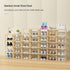 6-Tier Closet Bamboo Shoe Rack - Vertical Shoe Rack for Small Spaces, Tall Narrow Shoe Rack Organizer for Entryway