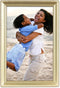 Lawrence 11446 Antique Brass 4x6 Picture Frame - Bead Border Design