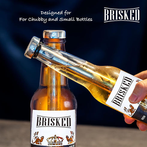 Beer Chiller Sticks Set for Bottles | 2 Stainless Steel Cooling Chillers for Chubby Bottles | Christmas Gift Accessories