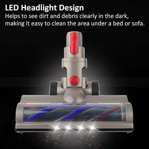 Quick Release Motorhead Turbine Brush Cleaner Head Compatible with Dyson V15 V11 V10 V8 V7 Vacuum Cleaner for Cleaning