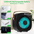 Portable Air Conditioners, 5200mAh Mini Air Cooler with 3 Speeds, Small Desk Air Conditioner for Bedroom, Office