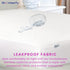 Slumberfy Waterproof Mattress Protector - Hypoallergenic Bamboo Cover, Natural Jacquard Fabric, Twin XL