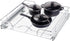 OCG Pull Out Cabinet Organizer (20.75" W x 17" D), 1 Tier Pull Out Shelves, Chrome Finish Cabinet Slide Out Shelves for