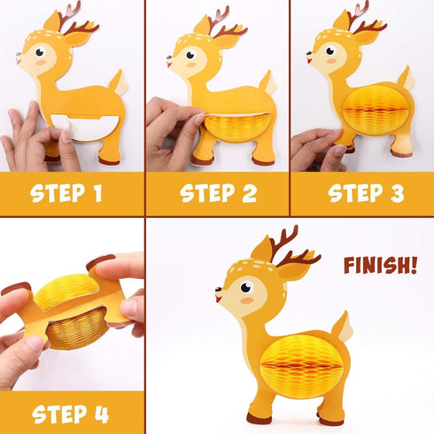 Distaratie Woodland Baby Shower Decoration Table Centerpieces, Woodland Animals for Party Event, Set of 16