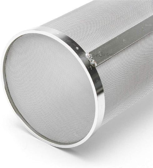 JoyTube 4"x10" 300 Micron Spider Strainer Mesh, Hops for Home Beer Brewing Filter Kettle