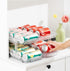 2 Pack, 6.1''-9.38'' VUSIGN Expandable Soda Can Organizer Adjustable Width Can Dispenser for Refrigerator W, Drink