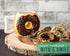 Ceramic Donut Mug - Chocolate Glaze Doughnut Mug with Sprinkles, "MMM... Donuts!" Quote, Large 14 oz Size, Brown
