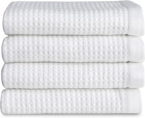 Cozy Earth Waffle Washcloths - 60% Cotton 40% Viscose from Bamboo Washcloths
