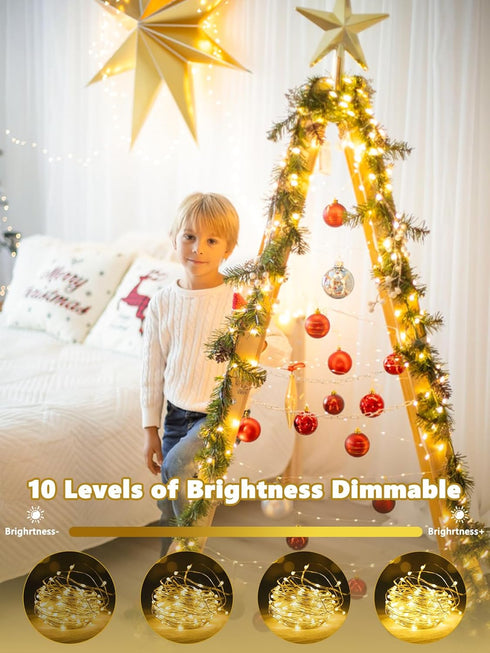 3 Pack 120LED 40FT 8 Fairy Lights Battery Operated with Remote, Twinkle Lights Waterproof Outdoor Indoor Decor, Modes