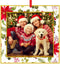 WaaHome Christmas Ornaments Picture Frame 2025-3'' Floral Photo Frame, Decorations Gifts for Family Friends Women Mom