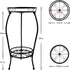 NOAMOO 2 28 inch Metal Plant Stand Tier Indoor Outdoor, Tall Flower Pot Shelf Rustproof Stable Heavy Duty Corner Stand