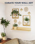 Bamworld Gold Plant Stand Indoor, Plant Hanger Wall Planters for Indoor Plants Window Plant Shelves Plant Holder Wall