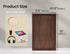 Handles,15x10in Fibogollo Walnut Wood Serving Tray with Metal Ottoman Decorative Trays Platter for Coffee Table,Living