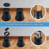 6 Inch, Set 4 BTSD-home Bed Risers Heavy Duty Round Furniture Risers for College Dorm Bed, Sofa, Couches & TV Stands