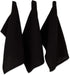 DII 6 Piece Recycled Cotton Kitchen Collection Dishtowel Set, 18x26, Black