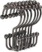 Goowin Shower Curtain Hooks, Rust Proof Stainless Steel Double Shower Curtain Rings for Curtains & Liners (Bronze)