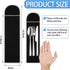 Weewooday 18 Pieces Silver Storage Bags, Flatware Storage Box, Black Velvet Cloth Organizers for Kitchen Utensils