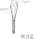 Stainless Steel Sauce Whisk, 10" - Kitchen Classic Whisk for Cooking, Mixing, Stirring, Dishwasher Safe