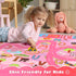3X5 Terrug Kids Rug for Playroom, Educational Classroom Rug for Kids Room, Washable Nursery Rugs Non Slip Playroom Rugs