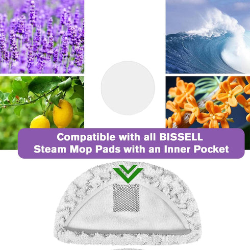 16 Pack 1940, 1806, 1132 Steam Mop Scent Discs Compatible with Bissell Powerfresh and Symphony Series, Fits Model