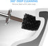 SetSail 3 Packs,Brown Toilet Brush, Compact Size Toilet Bowl Brush and Holder Toilet Brushes for Bathroom