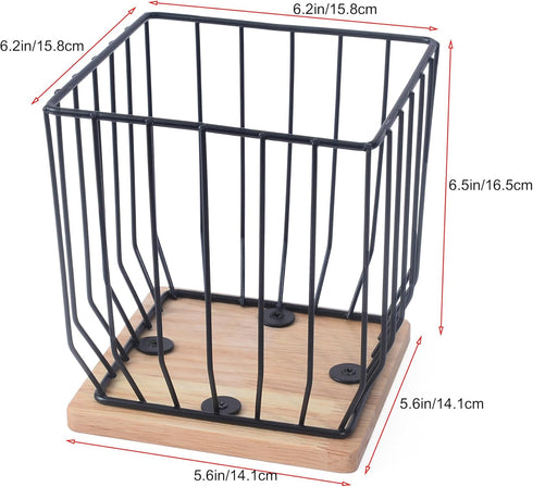 Extra-Large Coffee Pod Holder, K Cup Storage for Small Space, Coffee Pod Basket, Coffee Station Organizer, Accessories