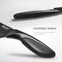 hecef Black Kitchen Knife Set of 3 - Sharp Stainless Steel Blades with Lightweight Handles, Non-Stick Coating