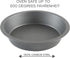Kitchen Details 9.5 Inch Round Cake Pan, Nonstick, Durable, Easy to Clean, Oven Safe up to 500 Degrees, Gray