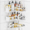 3 Pack Corner Shower Caddy Organizer, Rustproof Corner Shower Shelves, No Drilling