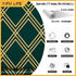 Green Rhombus Peel and Stick Wallpaper 17.7"× 9.8ft, Geometric Diamond Contact Paper for Furniture Renovation Home Decor