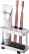 YAMAZAKI home Toothbrush and Toothpaste Holder - White, One Size for Bathroom Countertop