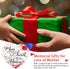FaCraft Mom Memorial Christmas Ornaments, 3" Mom Christmas Tree in Heaven Ornaments Sympathy Gift for Loss of Mother