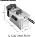 Hamilton Beach Professional Style Electric Deep Fryer, 1500 Watts, 3 Liters, Stainless Steel