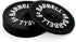 Barbell Bumper Plate Drink Coasters Set of 6, Round Black Silicone Coasters for Drinks, Gym Gifts