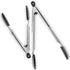 DI ORO Silicone Tongs for Cooking - Heat-Resistant Kitchen Tongs with Silicone Tips, 2pc Set (Black)
