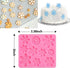 Rainmae 6 Pcs Christmas Snowflake Silicone Fondant Molds, 3D Winter Frozen Party Cupcake Topper Decorating Tools