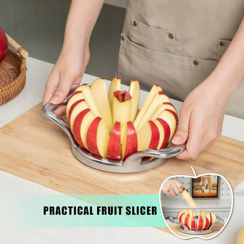 5.5 Inch Slicer,16-Slice LIIGEMI Extra Large Apple Thin Apple Slicer and Corer,Cutter, Divider, Wedger for Fruits