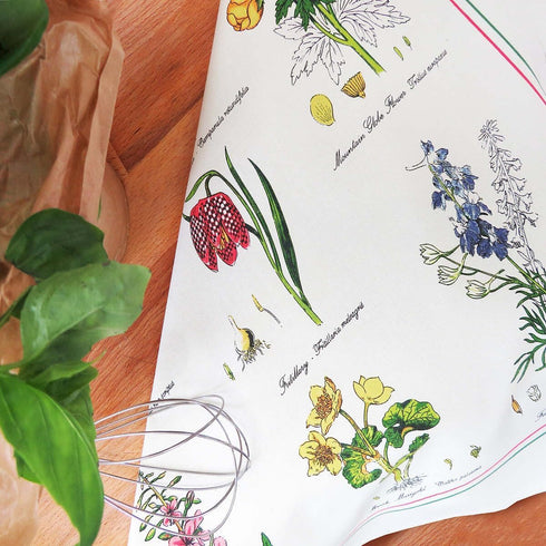 Samuel Lamont Botanic Garden Kitchen/Tea Towel, 100% Cotton, Imported from UK