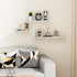 Wisfame 2 Pack, 11.8Inch, Adhesive Wall Shelf Modern Floating Shelves for Wall Metal Wall Mounted Display Ledge Shelf