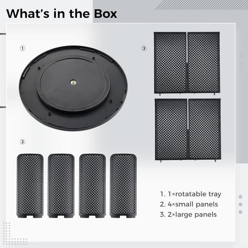 Rotatable Cup and Lid Organizer with 4 Compartments, Coffee Cup Dispenser for Countertop, Bathroom, Kitchen, Coffee