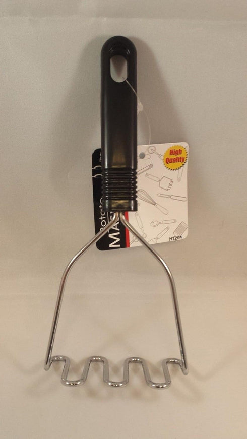 Stainless Steel Potato Masher & Ricer, 8 Inches Tall, Plastic Handle