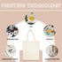 ORJ 13 15 inch * Sublimation Blank Canvas Bags Bulk,Tote Bags for Sublimation, Canvas Tote Bags DIY Custom Shopping Bag