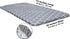 Rally Home Goods Outdoor Fitted Vinyl Tablecloth, Waterproof Wipeable Cover for 6 FT Table, Gray Trellis Pattern