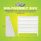 4-Tier UNiPLAY Kids Book Storage Organizer with Sling Book Pockets, Plastic Sling Rack Bookshelf for Playroom, Fits