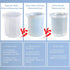 Moukiween 10pcs Silicone Measuring Cups for Resin, 100ml Mixing Cups, Non-Stick Clear with Precise Scale for DIY Craft